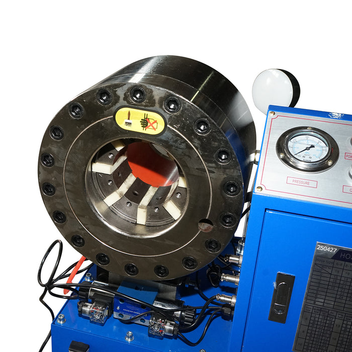 Pressatubi oleodinamici Pressa per crimpare tubi oleodinamici alta pressione per tubi 6-51mm 380V 3kW con cambio rapido Breckner Germany