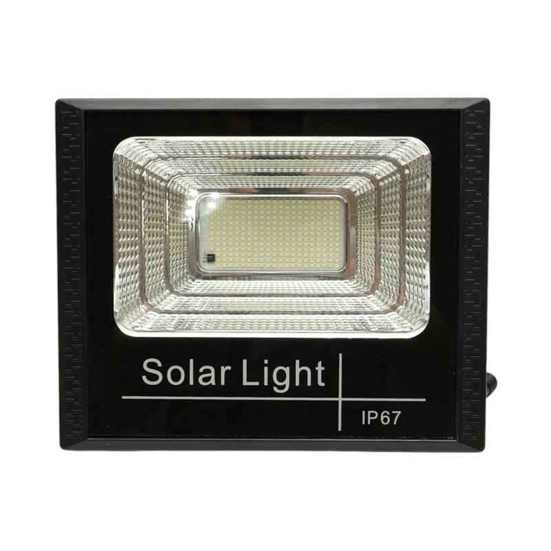 Faretto LED da 100 W, 6500 K, con pannello solare da 8 W, batteria LiFePO4 da 6000 mAh e telecomando (IP67) Breckner Germany