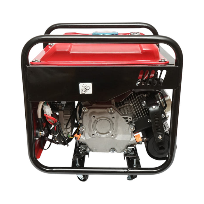 Saldatrice 160A con generatore elettrico 5KW/220V, motore a benzina 13 HP, avviamento manuale Breckner Germany