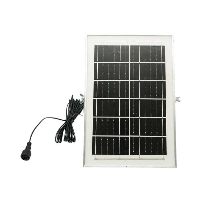 Faretto LED da 60 W, 6500 K, con pannello solare da 6 W, batteria LiFePO4 da 5000 mAh e telecomando (IP67) Breckner Germany