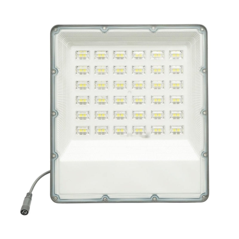 Faretto LED da 300 W, 6500 K, con pannello solare bifacciale da 30 W, batteria LiFePO4 da 15.000 mAh e telecomando (IP66) Breckner Germany