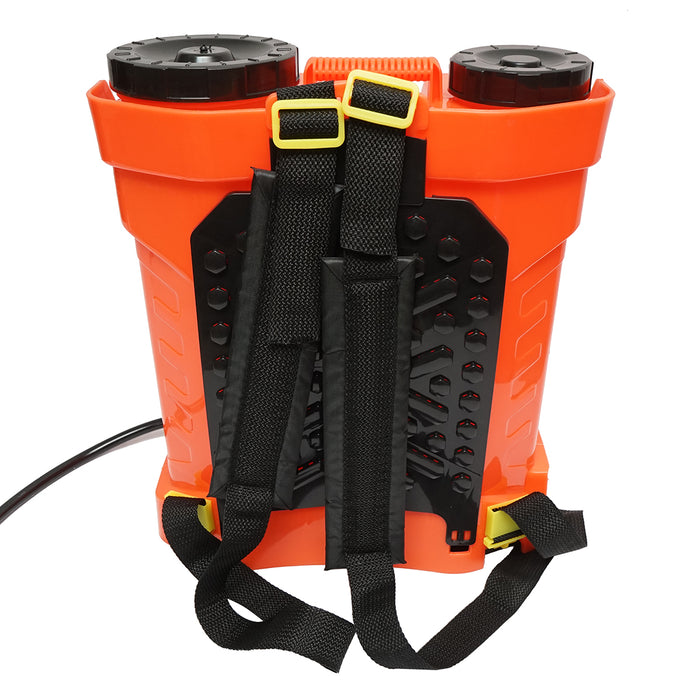 Pompa di spruzzatura, vermorel elettrico con serbatoio da 12L, batteria 12V, 4 ugelli intercambiabili THOR