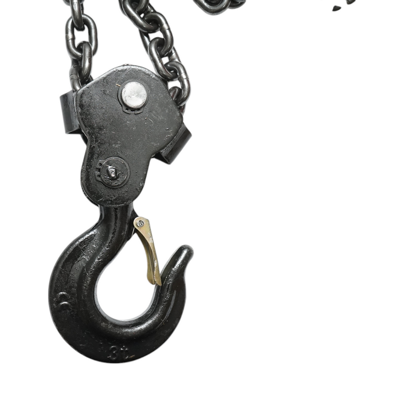 Paranco manuale con catena da 3 m, portata massima 3000 kg, gancio di sicurezza Breckner Germany