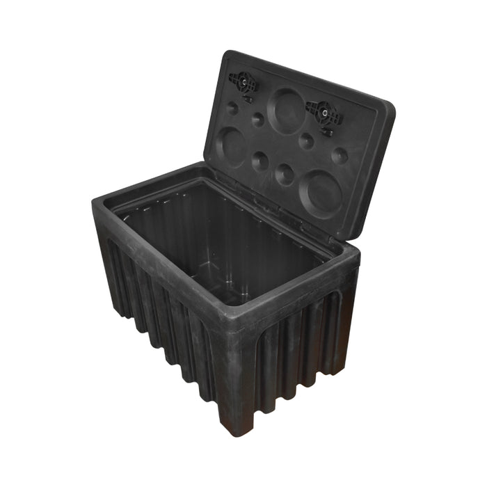 Cassetta per attrezzi senza supporto, in plastica nera 460x580x800 mm