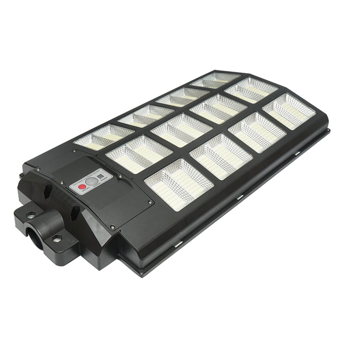 Lampada solare illuminazione stradale a LED 1200W, 6500K, IP65 con pannello solare sensore di movimento telecomando