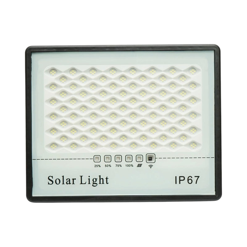 Faro LED da 200 W, 6500 K, con pannello solare da 15 W, batteria LiFePO4 da 10.000 mAh e telecomando (IP67) Breckner Germany