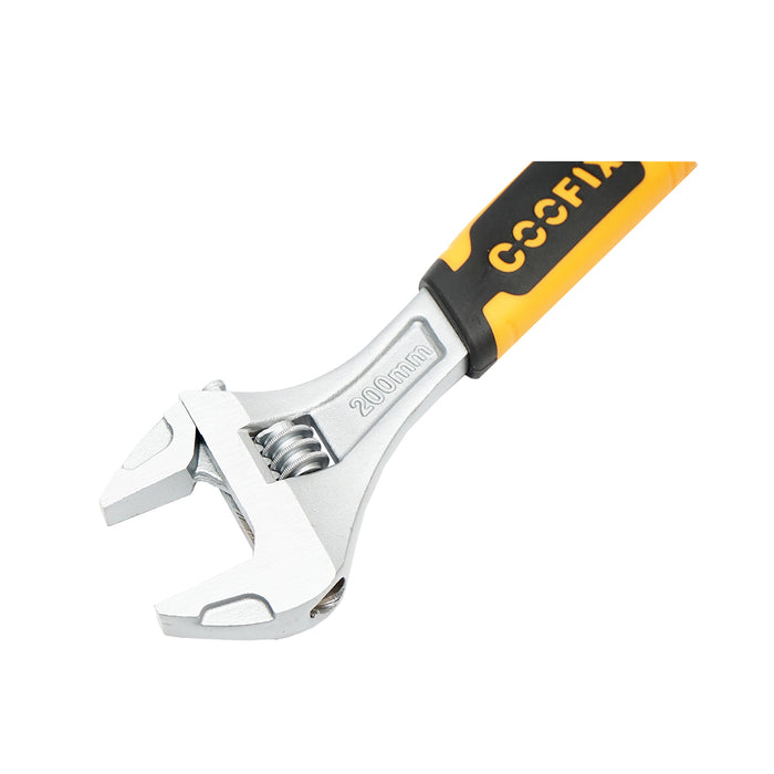 Chiave francese regolabile 200 mm con manico in gomma antiscivolo professionale 8 pollici GripPlus