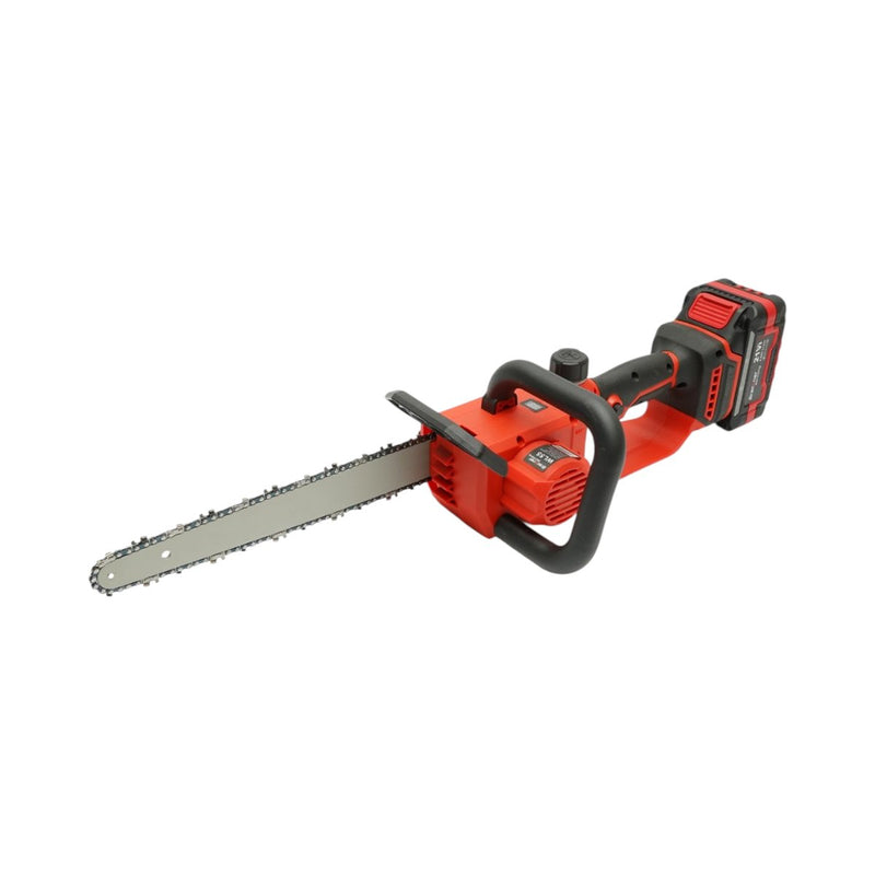 Mini motosega elettrica da 800 W con due batterie agli ioni di litio da 21 V e 4 Ah, motore brushless, barra da 12 pollici (300 mm), capacità di taglio di 260 mm e display digitale a LED. Breckner Germany