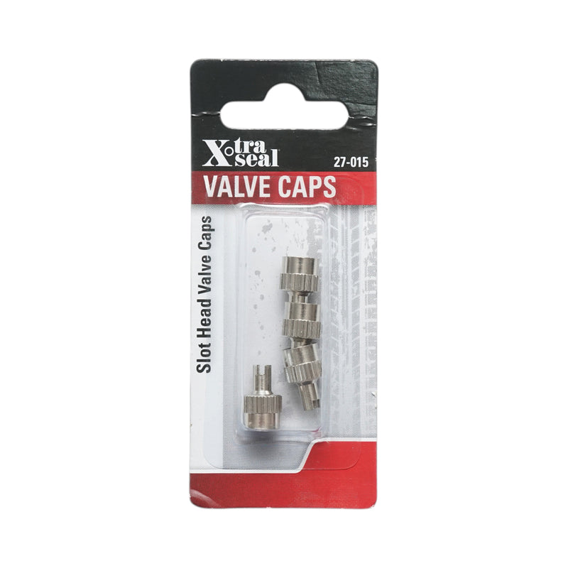 Set di 4 tappi valvola in metallo per auto con testa a cacciavite 27-015 X-TRA SEAL