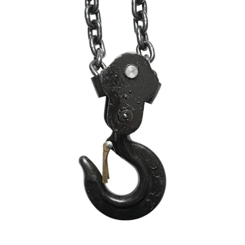 Paranco manuale con catena da 3 m, portata massima 2000 kg, gancio di sicurezza Breckner Germany