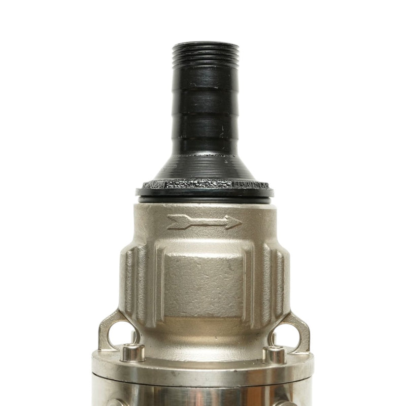 Pompa sommersa per acqua in acciaio inox, 2,2 kW, 220 V, Ø100 mm, portata 6 m³/h, prevalenza 105 m, 15 giranti in ceramica, raffreddamento a olio, quadro di controllo K90QJD2-105/15-2.2 Breckner Germany