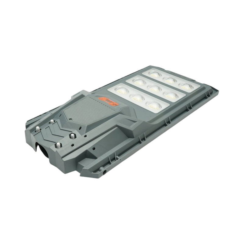 Lampione stradale solare a LED da 300 W con pannello solare da 20 W, batteria LiFePO4 da 15.000 mAh, sensore di movimento, telecomando e supporto per palo (IP65) Breckner Germany