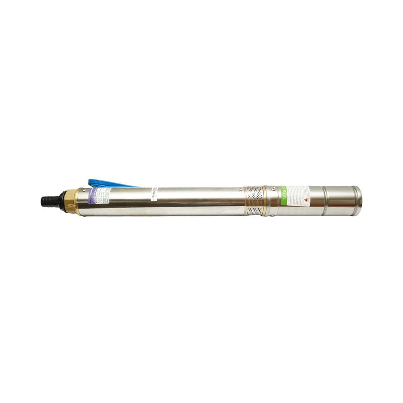 Pompa sommersa solare per acqua in acciaio inox, 1100 W, 110 V, Ø76 mm, portata 6 m³/h, motore Brushless, controller MPPT, prevalenza 84 m, modello 3SYD6-84-110-1100 Breckner Germany