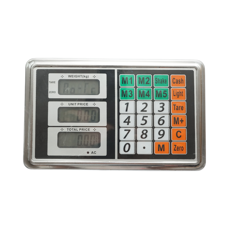 Bilancia elettronica a pavimento wireless (700 kg) con display WiFi, piattaforma 50x60 cm