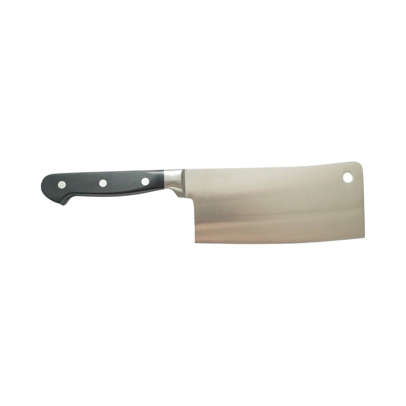 Mannaia professionale da 18 cm, lama in acciaio 5Cr15MoV, manico in ABS nero Breckner Germany