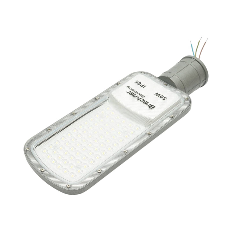 Lampione stradale LED da 50 W, 100-265 V, 6500 K, 5500 lm, montaggio su palo, 340x125x25 mm, IP66 Breckner Germany