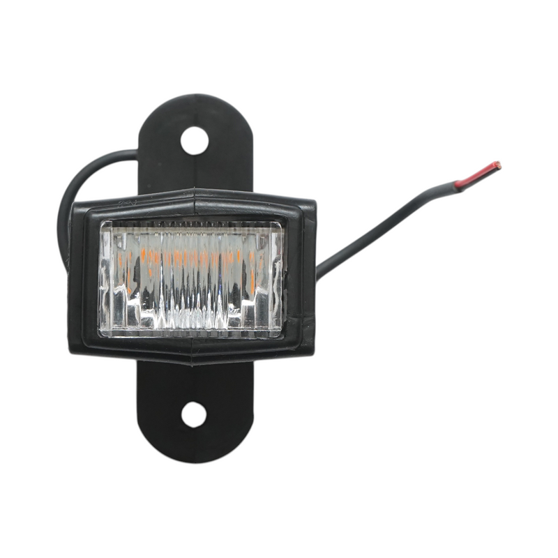 Set di luci di ingombro laterali a LED con braccio, 12V-24V, 3 funzioni (rosso-bianco-ambra), 70 mm Breckner Germany