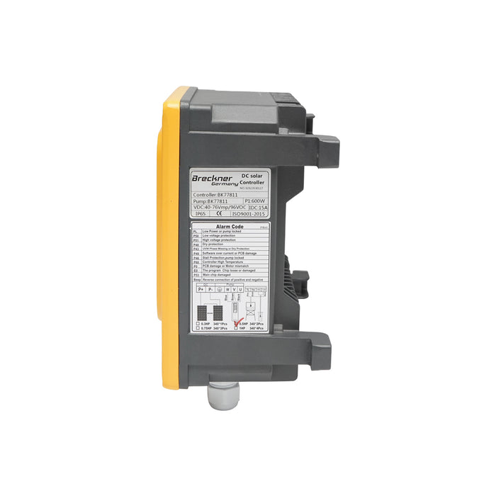 POMPA SOMMERSA 600W, 48V, portata 3.3 m³/h, diametro 75 mm, con controller per pannello solare fotovoltaico Breckner Germany