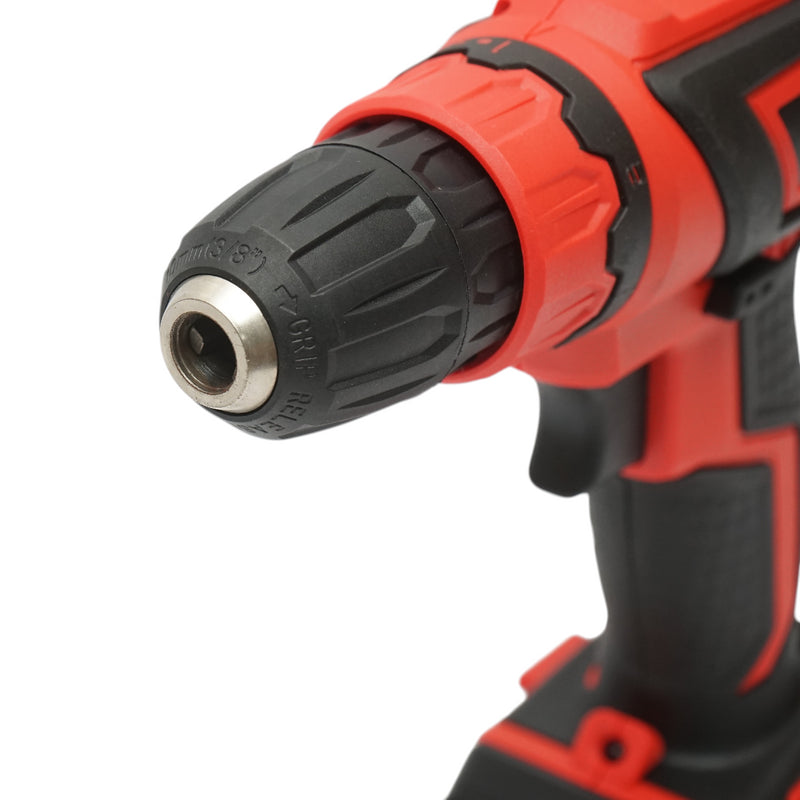 Avvitatore e trapano con 2 batterie al litio 21V/1,5Ah, coppia 29Nm, mandrino da 10mm, velocità 0-1350rpm Breckner Germany