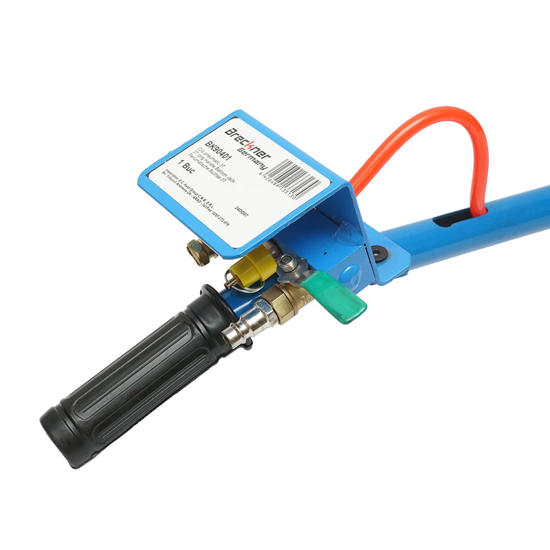 Cric pneumatico professionale con manico lungo, portata 3 t, escursione 150-400 mm Breckner Germany