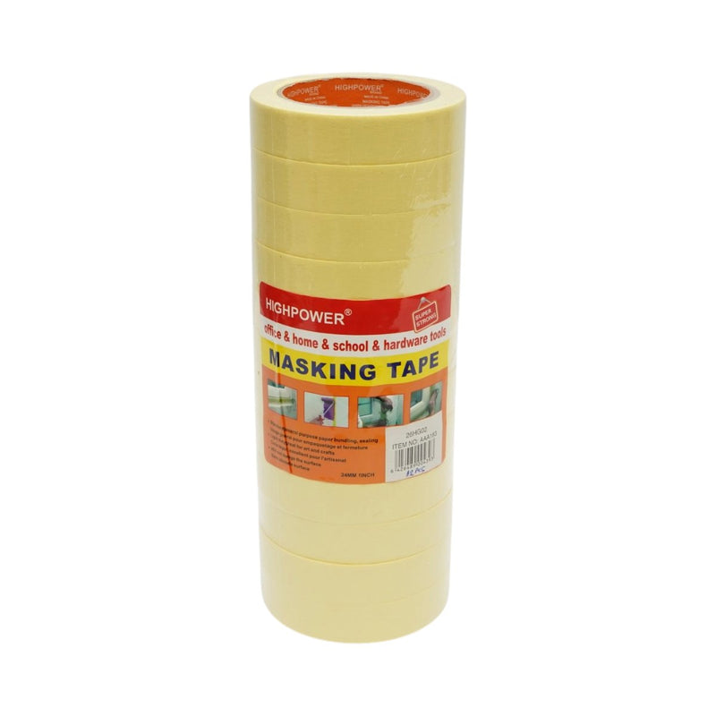 Nastro per mascheratura in carta gialla HighPower per usi generali 24 mm x 36 m