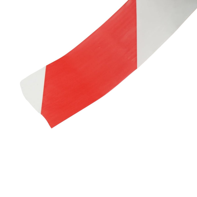 Nastro di segnalazione e avvertenza HighPower in PE, rosso-bianco, 50 mm x 100 m