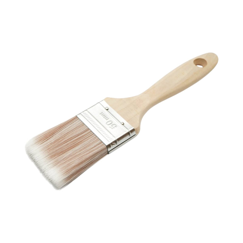 Set di 3 pennelli piatti (25 mm, 38 mm, 50 mm), setole in PET, manico in legno Breckner Germany