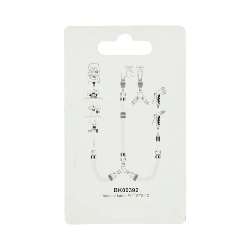 Adattatore per tubo da giardino da 1" (ETS/D), raccordo a innesto rapido da 3/4" Breckner Germany