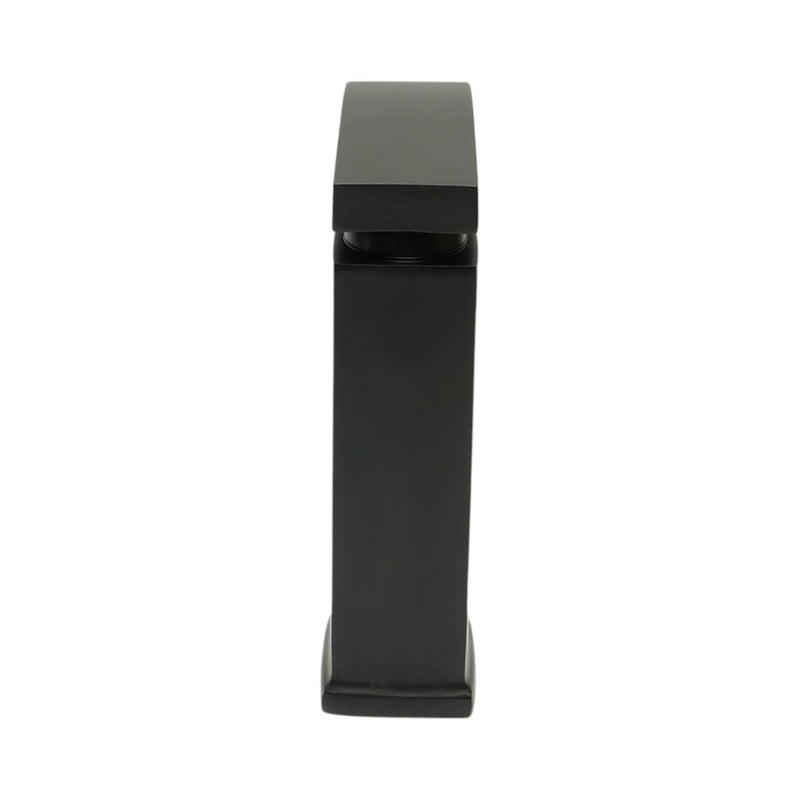 Miscelatore lavabo a cascata nero opaco, monocomando, flessibili inclusi Breckner Germany