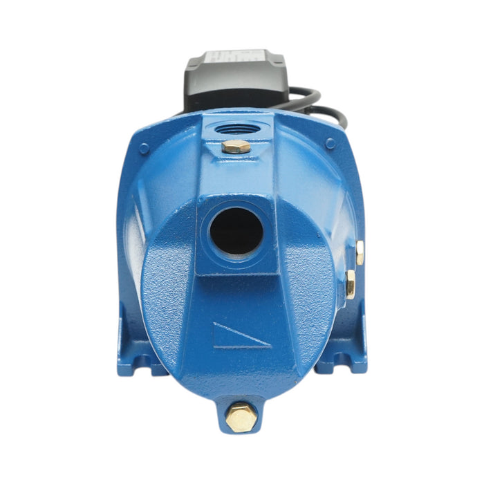 ELETTROPOMPA PERIFERICA, Pompa d'acqua di superficie autoadescante Autoclave Periferica 750W, 220V, portata 53 L/min, prevalenza 52 m, modello JSW10M Breckner Germany