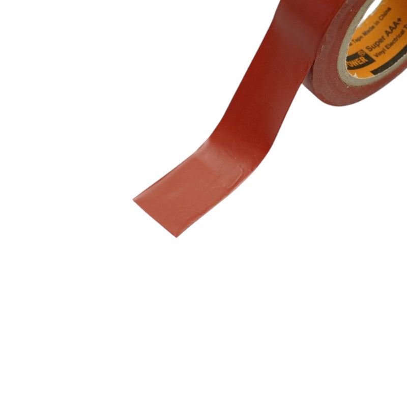 Nastro isolante in vinile color bordeaux 19 mm x 9 m – Ignifugo, qualità superiore AAA+ ad alte prestazioni