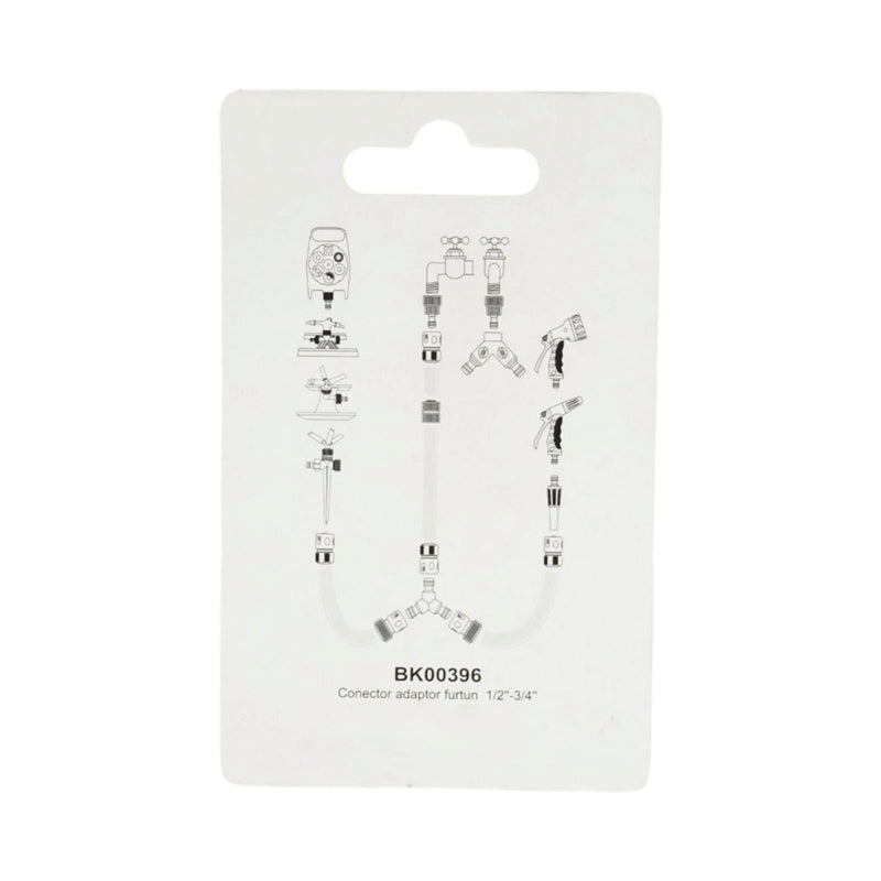 Adattatore per rubinetto (1/2"–3/4") e raccordo rapido da 3/4" per tubo da giardino Breckner Germany