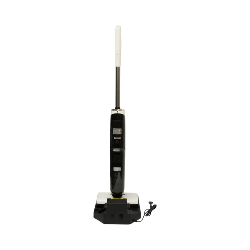 Aspirapolvere verticale senza fili con funzione lavapavimenti, 200 W, potenza di aspirazione 18.000 Pa, batteria da 5.000 mAh, serbatoi dell'acqua 2 × 600 ml, comando vocale, display digitale Breckner Germany