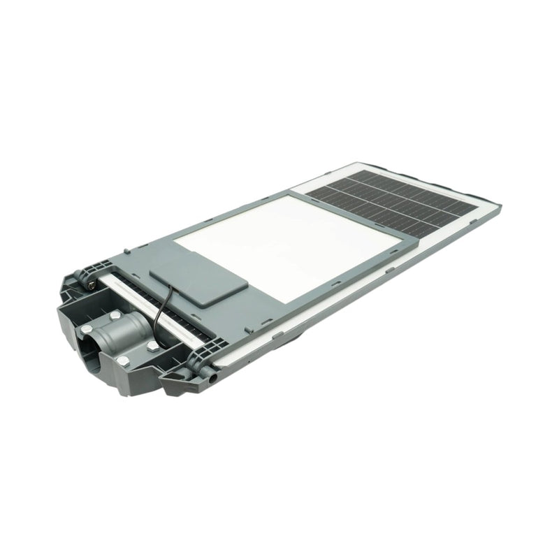 Lampione stradale solare a LED da 800 W con pannello solare da 40 W, batteria LiFePO4 da 30.000 mAh, sensore di movimento, telecomando e supporto per palo (IP65) Breckner Germany