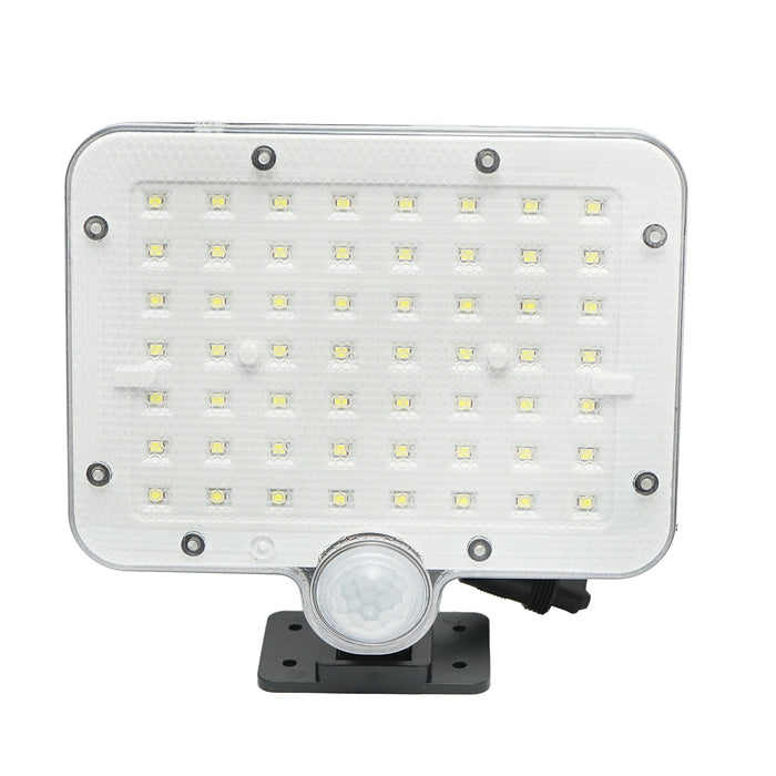 Lampada solare LED 250lm con pannello solare 1W/5,5V, batteria 3,7V/1,5 Ah, telecomando, cavo 5m e sensore di movimento IP44 Breckner Germany