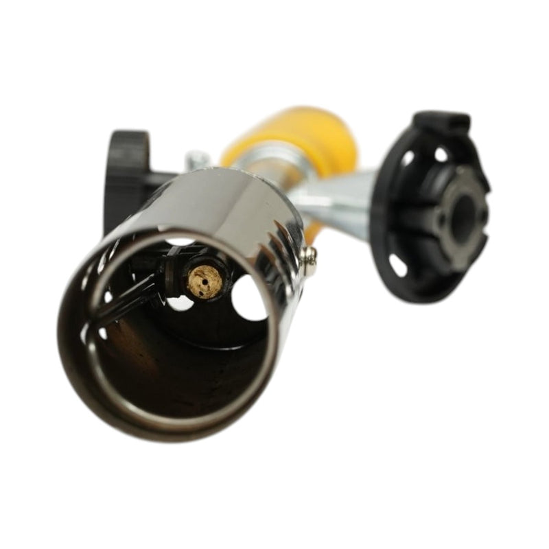 Bruciaerbacce da giardino (380–760 mm), due prolunghe da 190 mm, rotazione a 360 gradi, accensione manuale, fiamma regolabile a 1350°C.