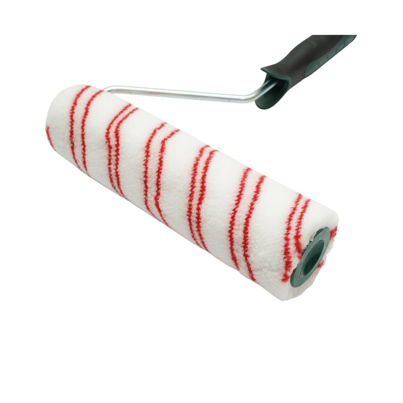 Rullo in poliestere da 25 cm, diametro del rullo 70 mm, pelo da 18 mm, manico ergonomico Soft-Grip 2K. Breckner Germany