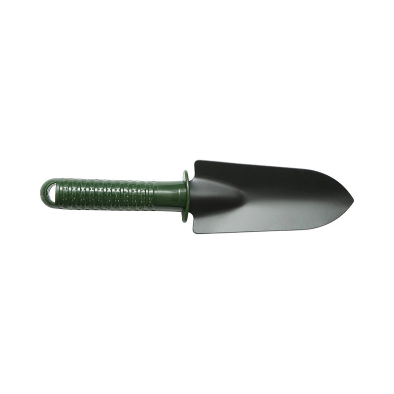 Set di 3 attrezzi da giardinaggio con paletta, trapiantatore, coltivatore e manici in plastica. Breckner Germany