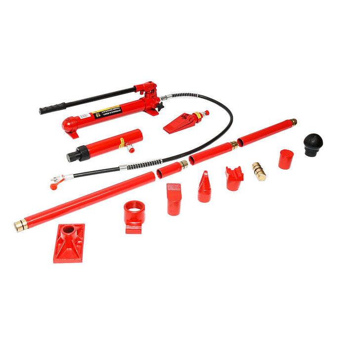 Kit di riparazione carrozzeria auto da 10 t Martinetto Idraulico Kit di Strumenti di Riparazione carrozzeria