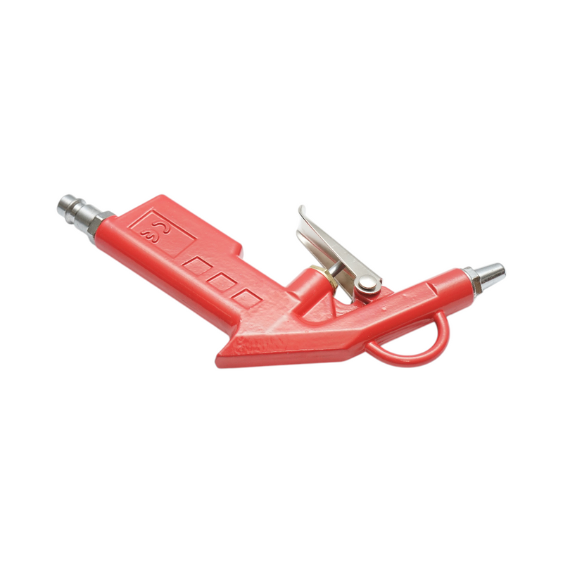 Pistola di soffiaggio ad aria compressa con ugello corto da 28 mm, rossa