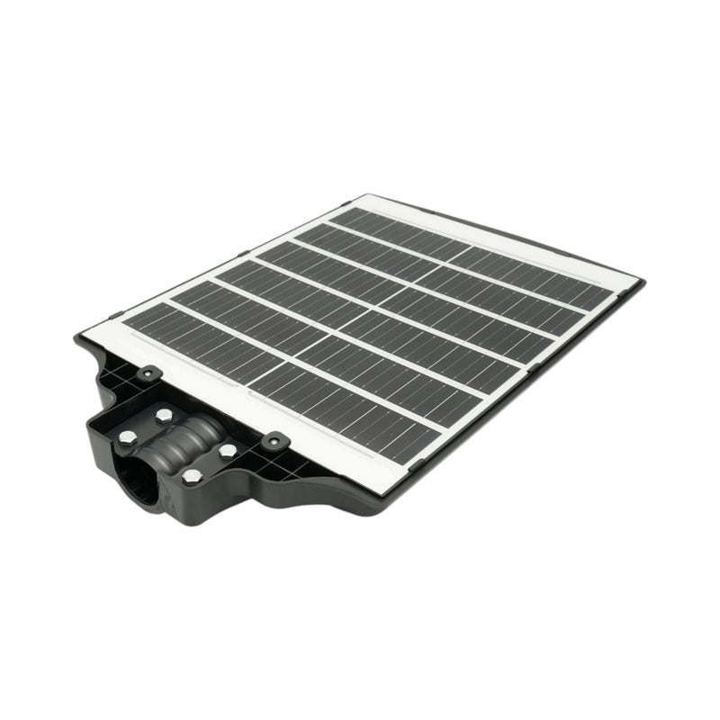 Lampione stradale solare a LED da 500 W con pannello solare da 15 W, batteria LiFePO4 da 15.000 mAh, sensore di movimento, telecomando e supporto per palo (IP66) Breckner Germany