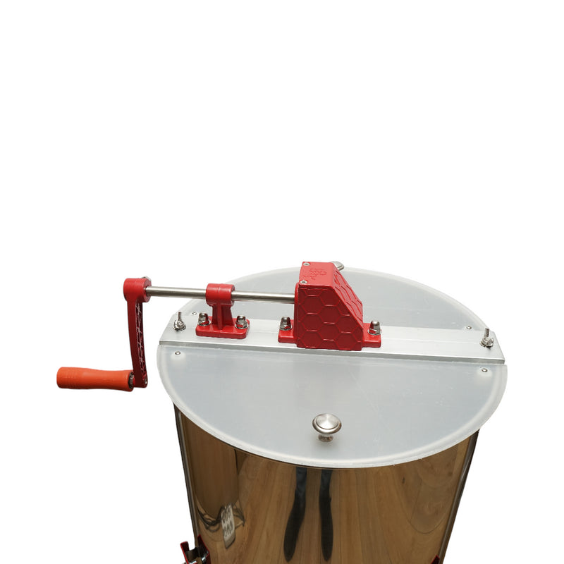 Centrifuga manuale apicola, estrattore di miele in acciaio inox con 3 telai