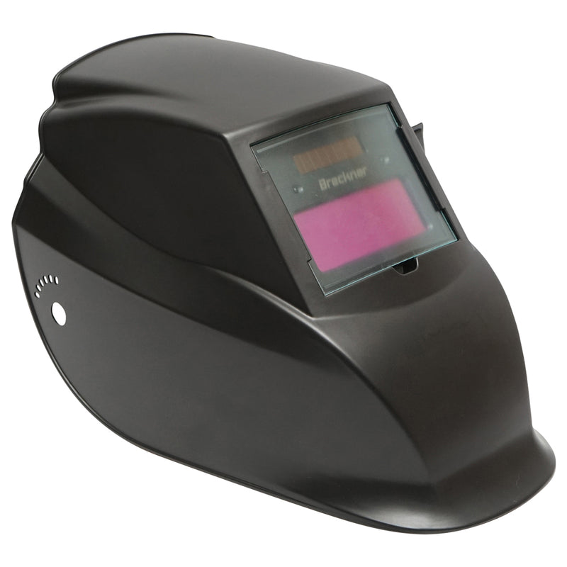 Maschera per saldatura automatica con cristalli liquidi, nera. Breckner Germany