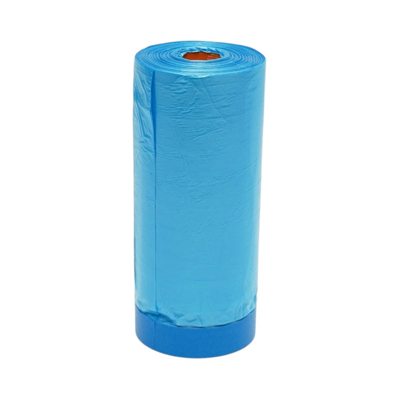 Pellicola protettiva HighPower per tinteggiatura e decorazione con nastro di mascheratura blu, 1100 mm x 25 m