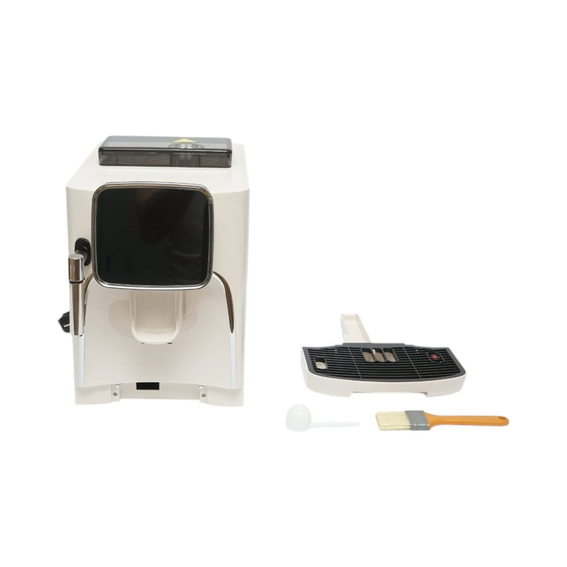 Macchina automatica per caffè espresso in grani con macinacaffè integrato (1450 W, 220 V), pannello di controllo digitale touch, sistema per montare il latte, pressione 19 bar, serbatoio dell'acqua da 1,7 l.