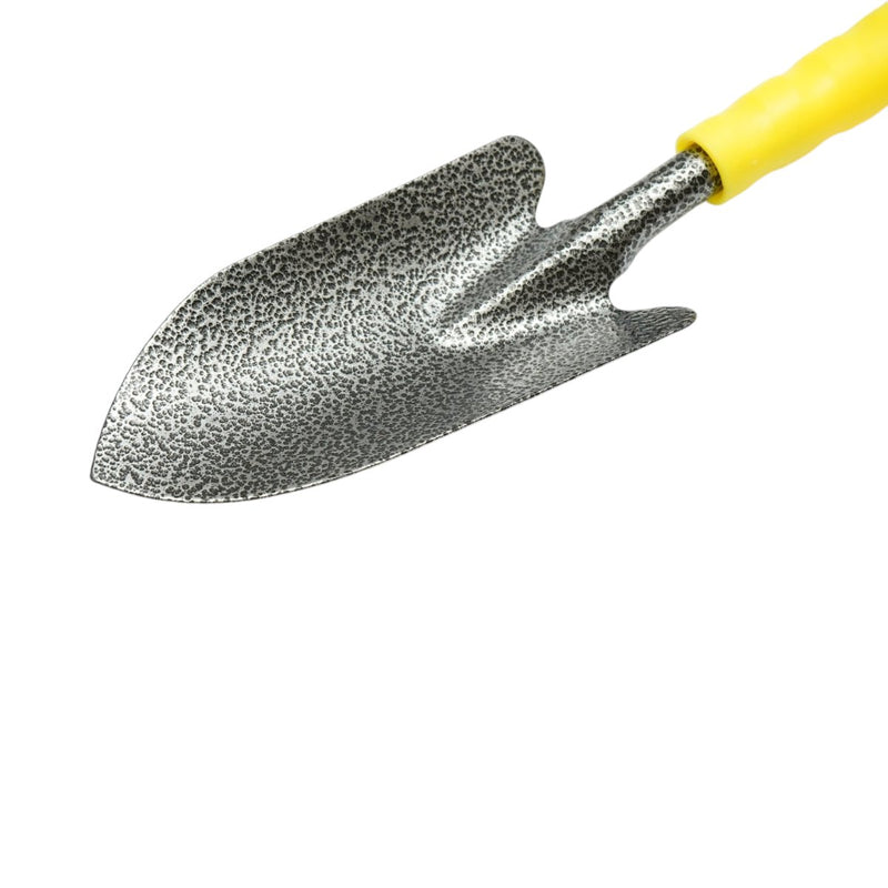 Paletta da giardinaggio Crownman in acciaio al carbonio con punta a lancia (85x340 mm) e impugnatura ergonomica in PP