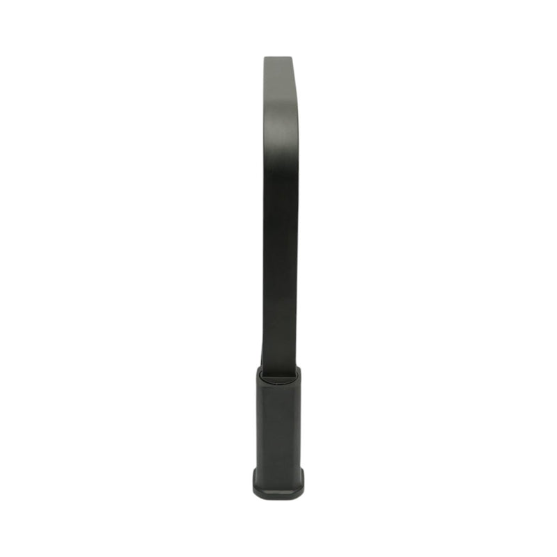 Miscelatore per lavello cucina nero opaco con canna alta quadrata, monocomando, flessibili inclusi Breckner Germany