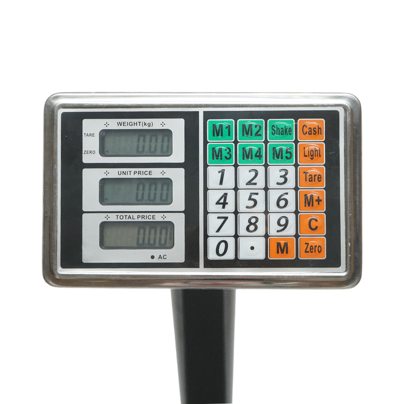 Bilancia a piattaforma elettronica da 700 kg (600x450 mm) con colonna ripiegabile e display LCD