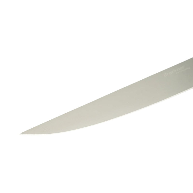 Coltello professionale da macellaio e per macellazione (lama da 18 cm), lama in acciaio 5Cr15MoV, manico in nylon blu-rosso. Breckner Germany