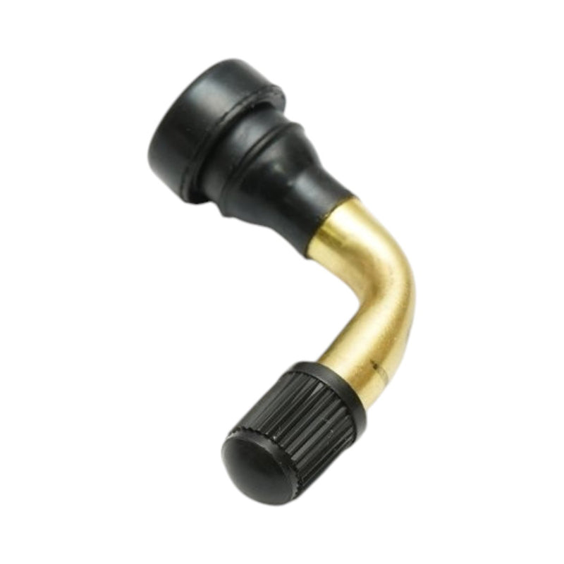 Valvola in alluminio a 90 gradi (PVR40) per cerchi tubeless di moto, scooter e monopattini elettrici.
